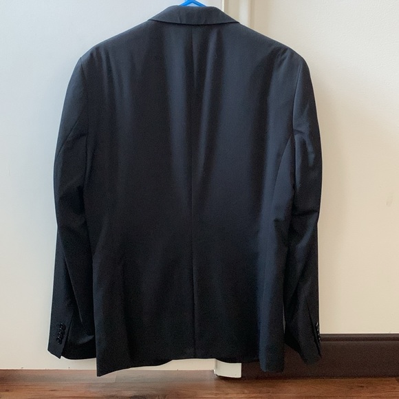 H&M slim fit black suit jacket blazer 38R - Picture 2 of 5